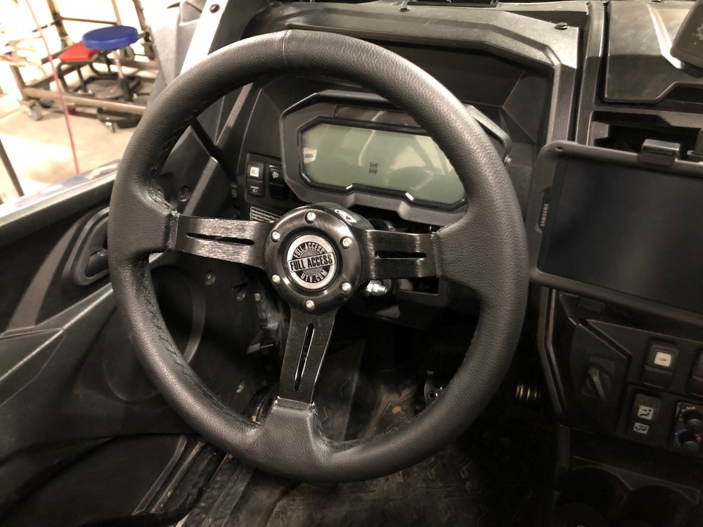 Kawasaki KRX & KRX4 1000 Leather Steering Wheel & Adapter Kit [KRX05 ...